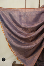 Blue Tissue Linen Jamdani Saree - SRPTLJS176