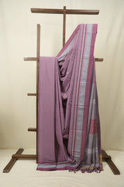 Lilac Cotton IIkal Saree - SRLCIS1125
