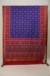 Navy Blue Rajkot Patola Silk Saree - SRNBRPSS543