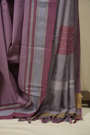 Lilac Cotton IIkal Saree - SRLCIS1125