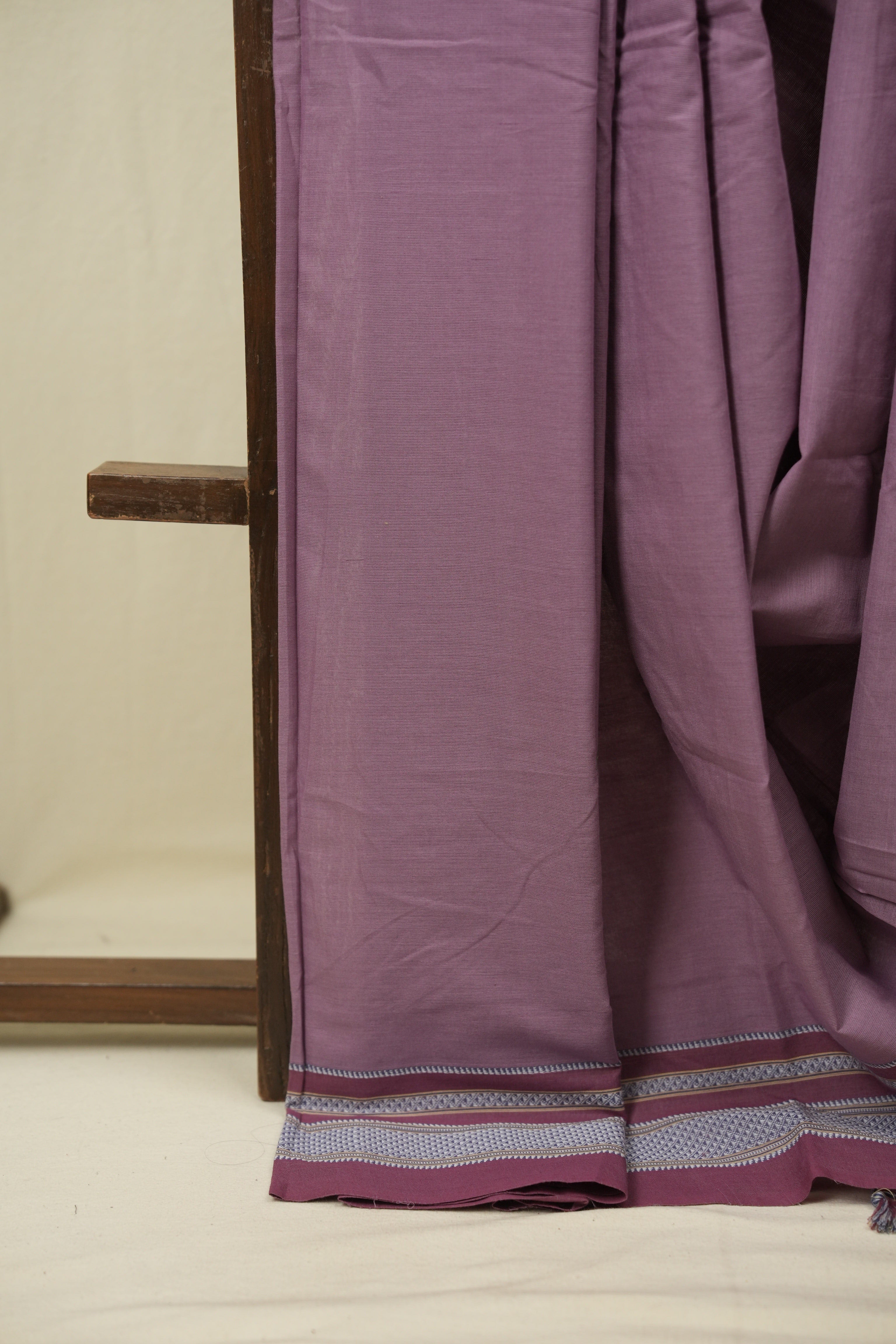 Lilac Cotton IIkal Saree - SRLCIS1125