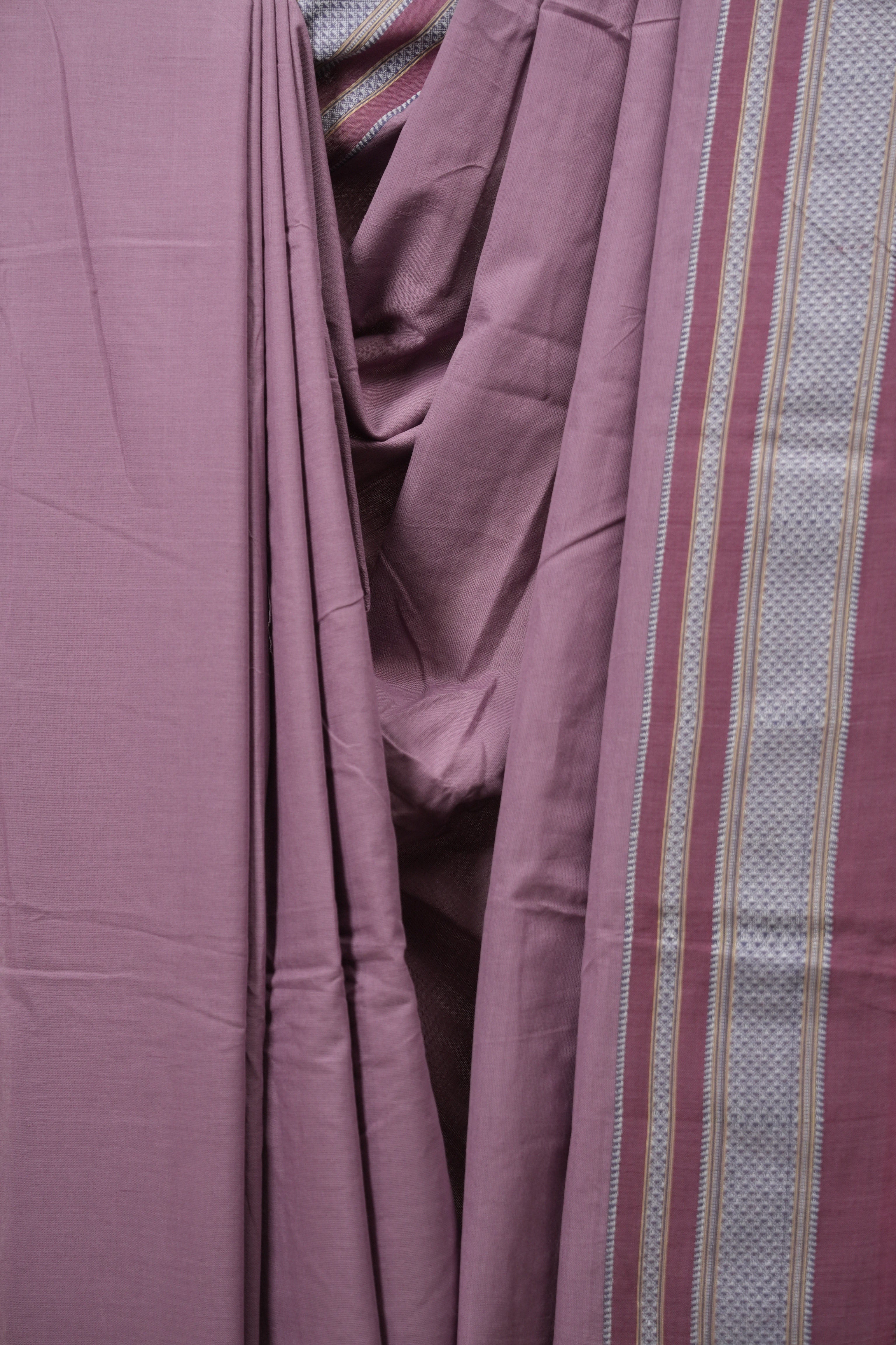 Lilac Cotton IIkal Saree - SRLCIS1125