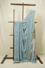 Blue HBP Georgette Saree - SRBGHGS52