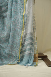 Blue HBP Georgette Saree - SRBGHGS52