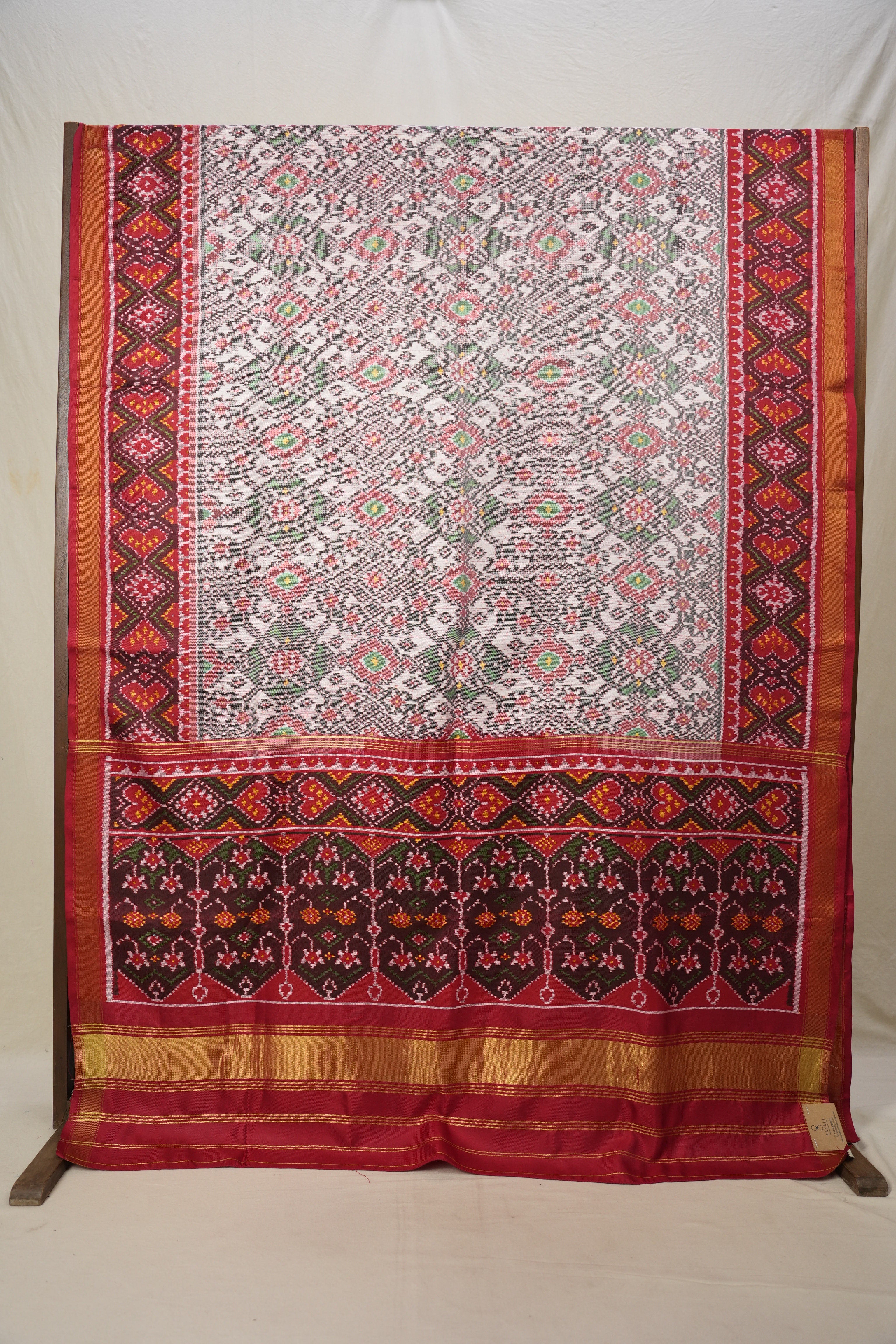 Light Pink Rajkot Patola Silk Saree - SRLPRPSS391