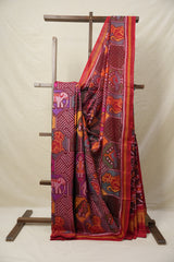Multicolour Rajkot Patola Silk Saree - SRMRPSS553
