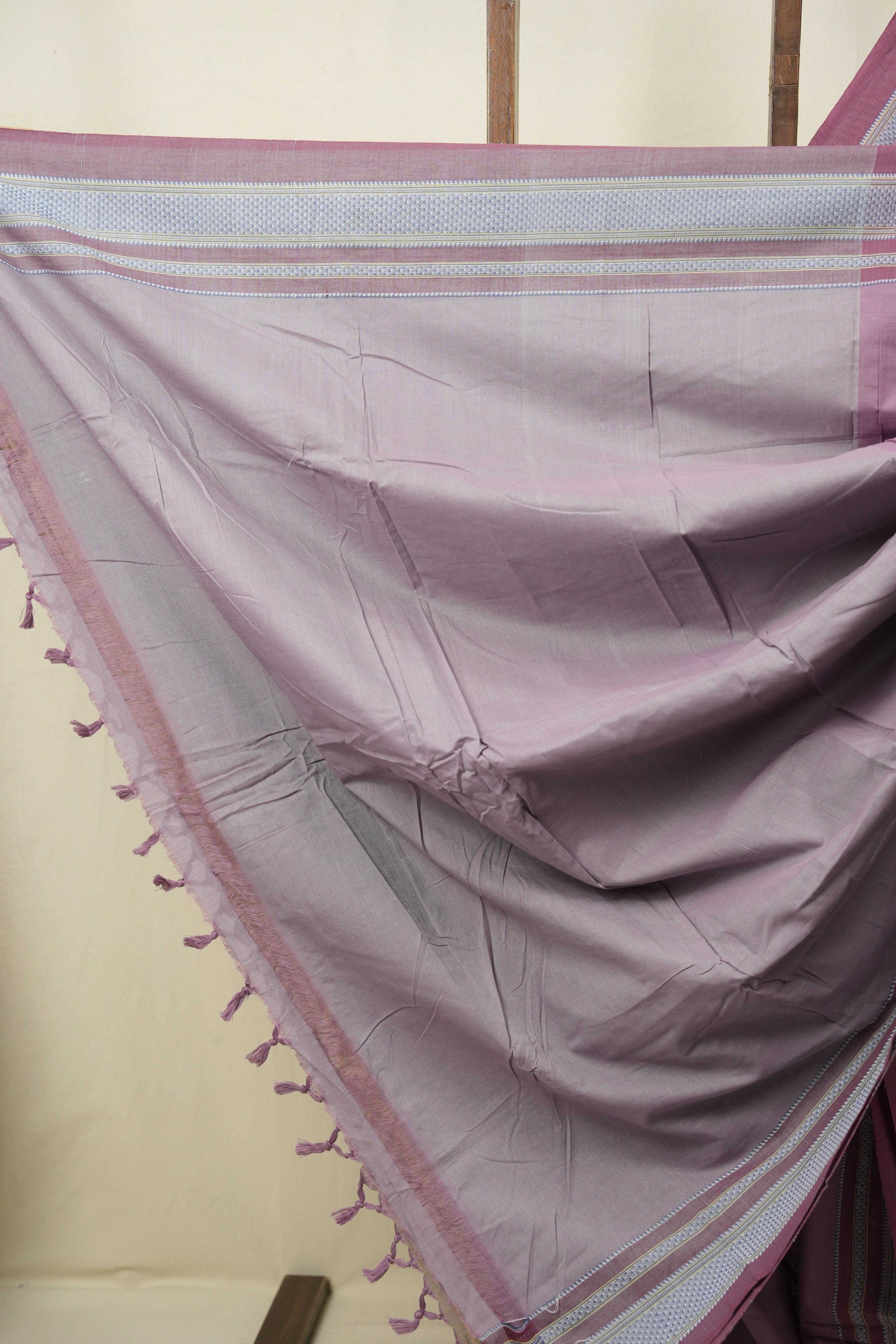 Lilac Cotton IIkal Saree - SRLCIS1125