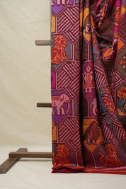 Multicolour Rajkot Patola Silk Saree - SRMRPSS553