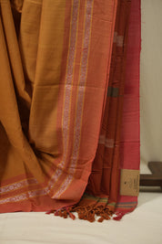 Mustard Cotton IIkal Saree - SRMCIS1137