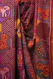 Multicolour Rajkot Patola Silk Saree - SRMRPSS553