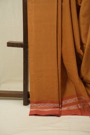 Mustard Cotton IIkal Saree - SRMCIS1137