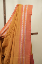 Mustard Cotton IIkal Saree - SRMCIS1137
