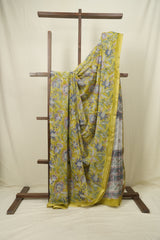 Moss Green HBP Georgette Saree - SRMGHGS64