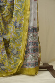 Moss Green HBP Georgette Saree - SRMGHGS64