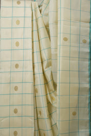 White Kanjeevaram Silk Saree - SRWKSS926