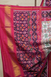 White Green Rajkot Patola Silk Saree - SRWGRPSS552