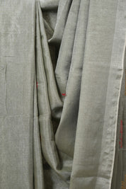 Grey Tissue Linen Jamdani Saree - SRGTLJS171