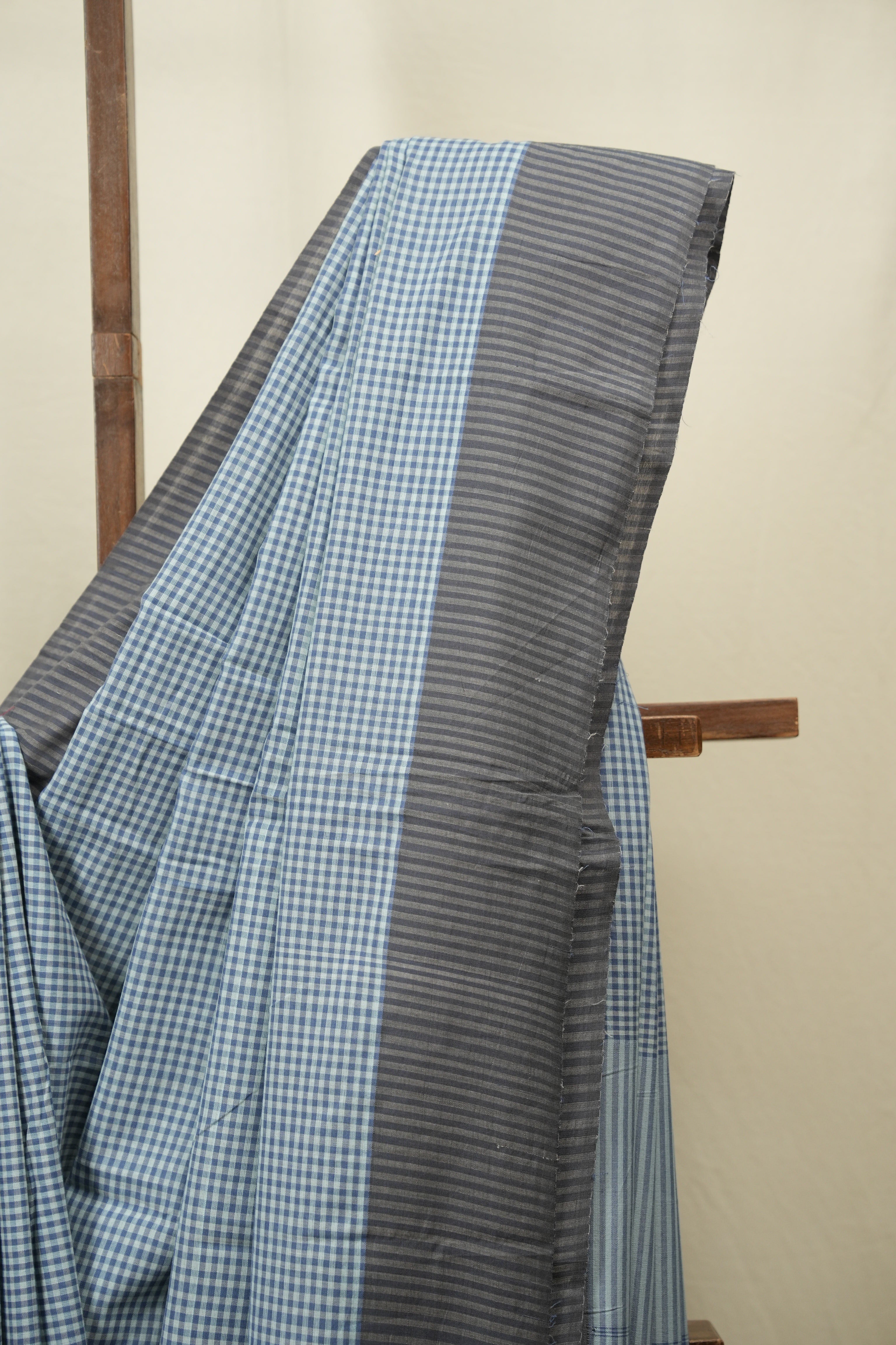 Blue Cotton IIkal Saree - SRBCIS1141