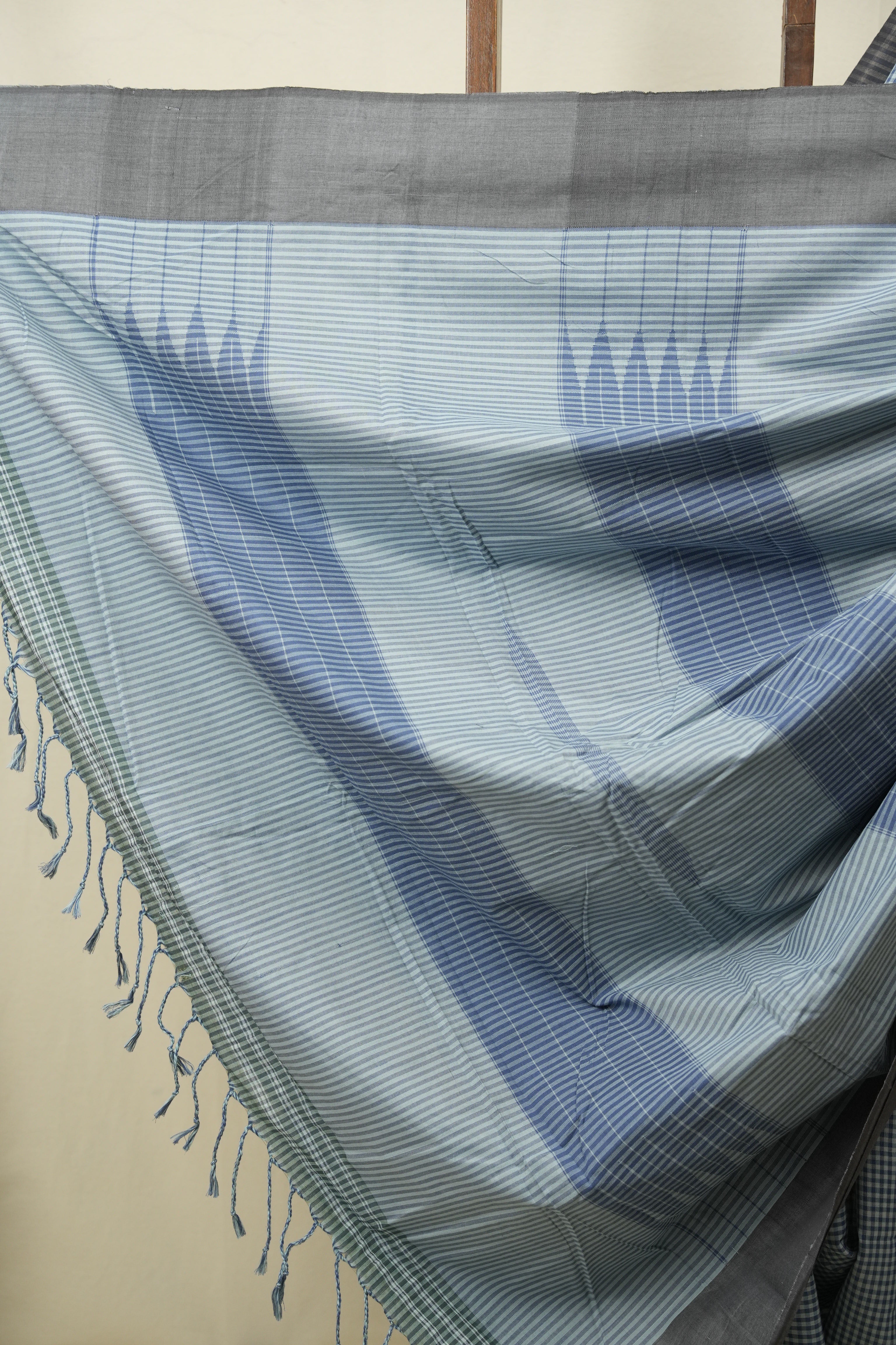 Blue Cotton IIkal Saree - SRBCIS1141