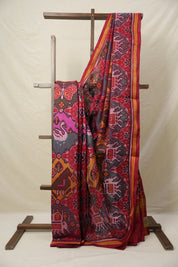 Green Red Rajkot Patola Silk Saree - SRGRRPSS550