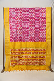 Dark Pink Pochampalli Silk Ikat Saree - SRDPPSIS250
