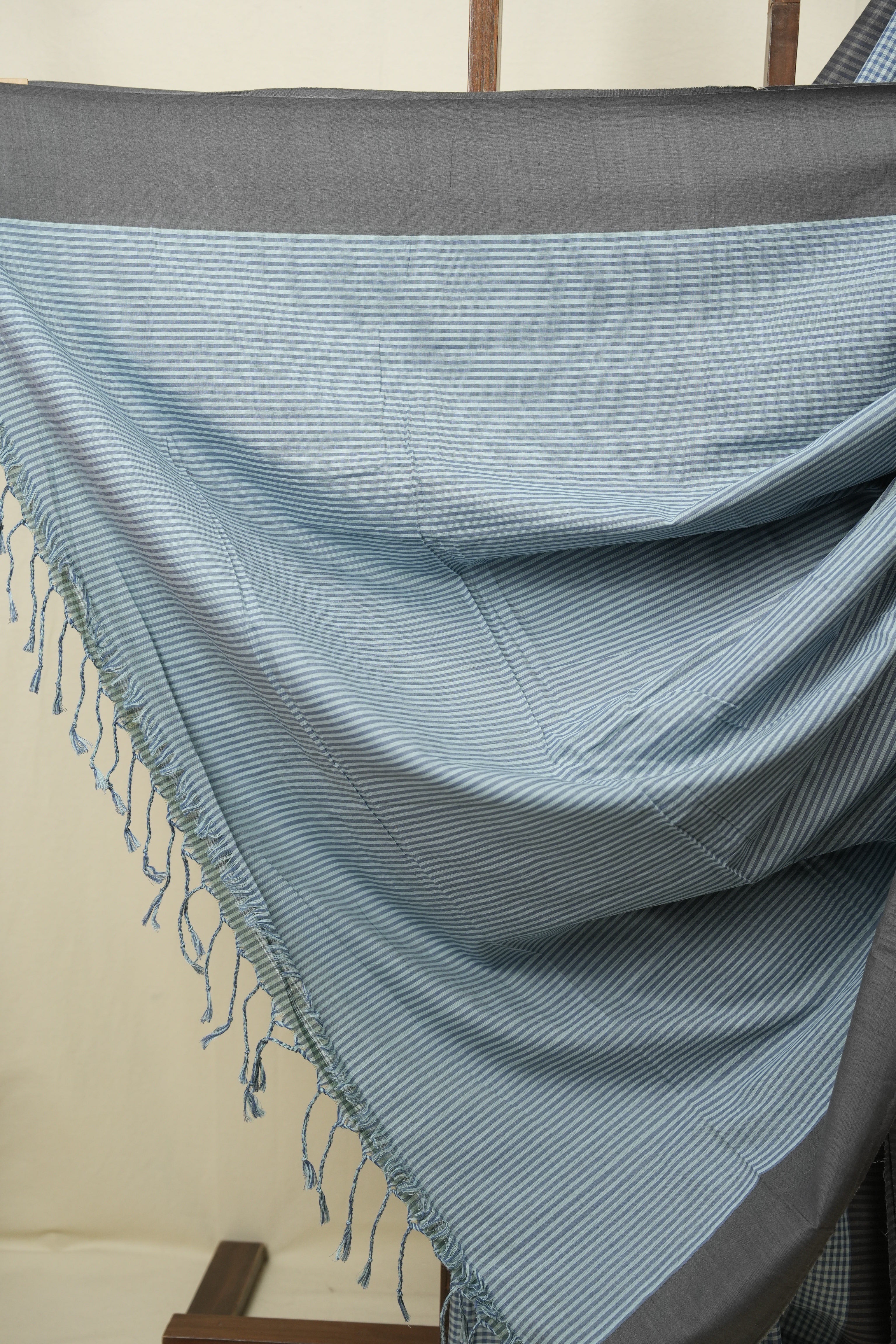 Blue Cotton IIkal Saree - SRBCIS1141