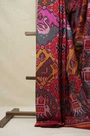 Green Red Rajkot Patola Silk Saree - SRGRRPSS550