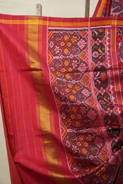 Green Red Rajkot Patola Silk Saree - SRGRRPSS550