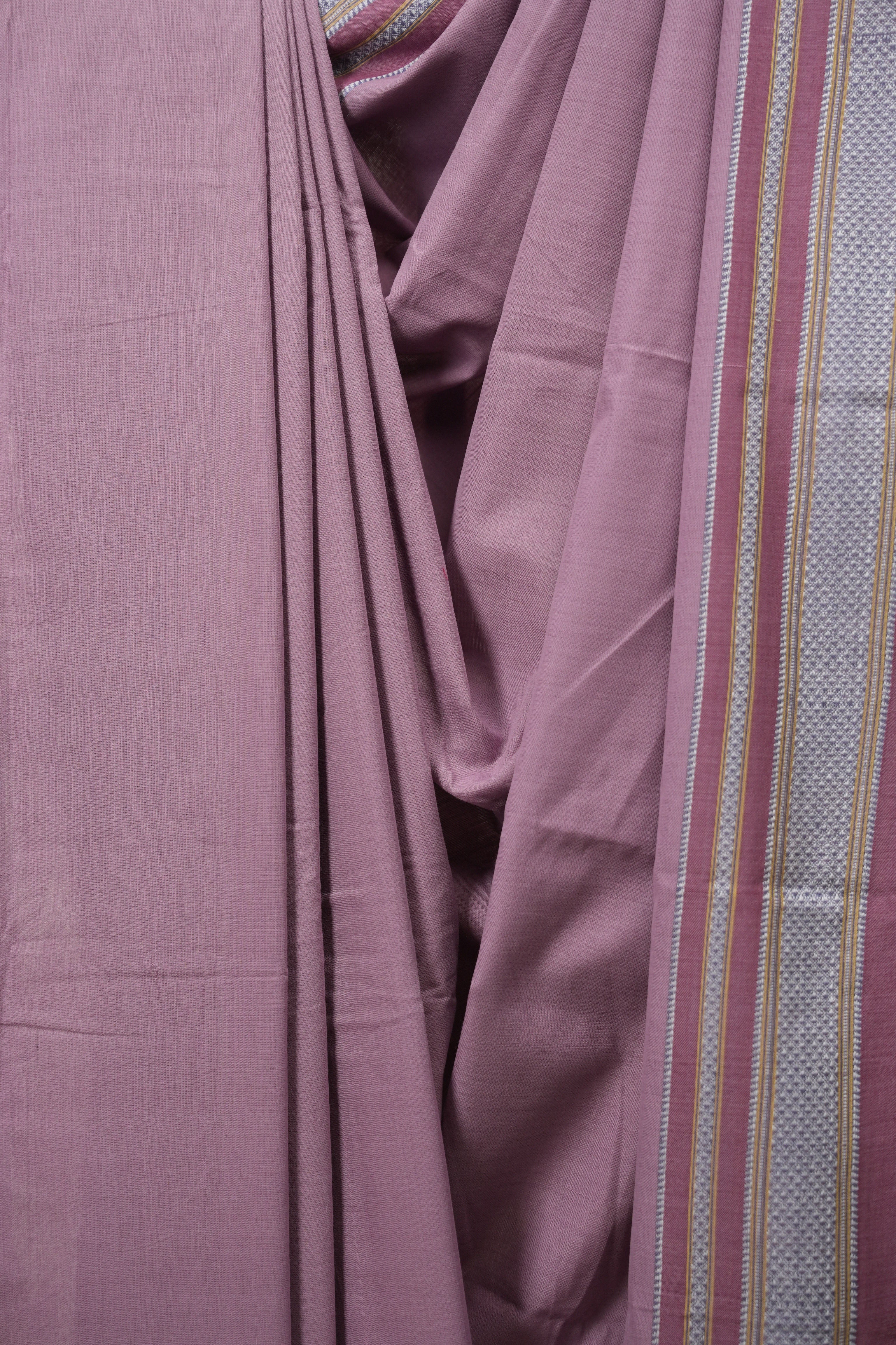 Lilac Cotton IIkal Saree - SRLCIS1138