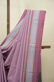 Lilac Cotton IIkal Saree - SRLCIS1138