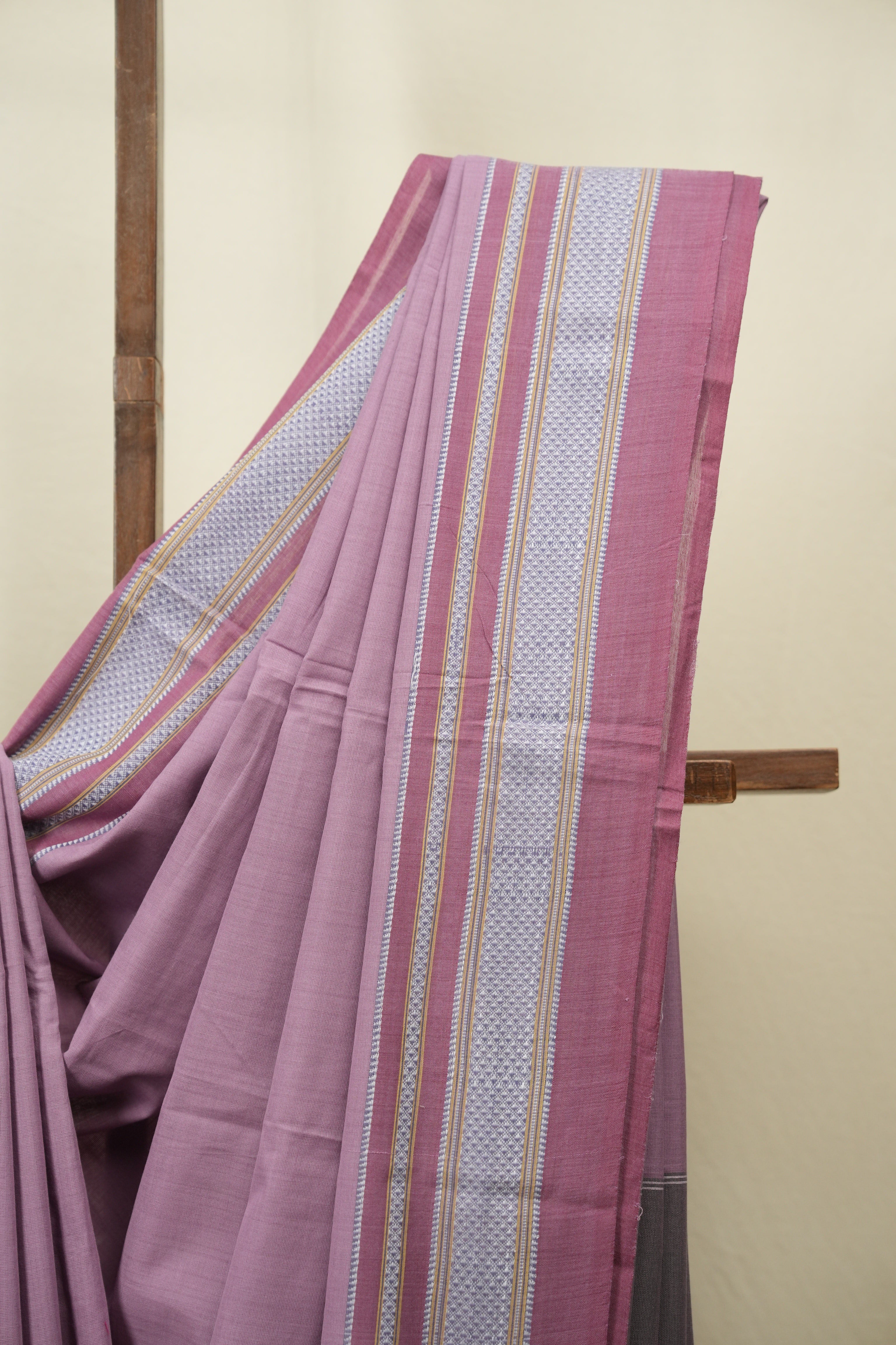 Lilac Cotton IIkal Saree - SRLCIS1138