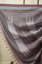 Lilac Cotton IIkal Saree - SRLCIS1138