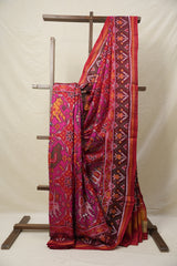 Pink Red Rajkot Patola Silk Saree - SRPRRPSS548