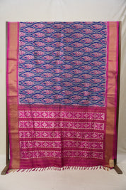 Royal Blue Pochampalli Silk Ikat Saree - SRRBPSIS202