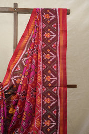 Pink Red Rajkot Patola Silk Saree - SRPRRPSS548