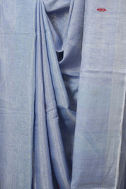 Powder Blue Tissue Linen Jamdani Saree - SRPBTLJS170