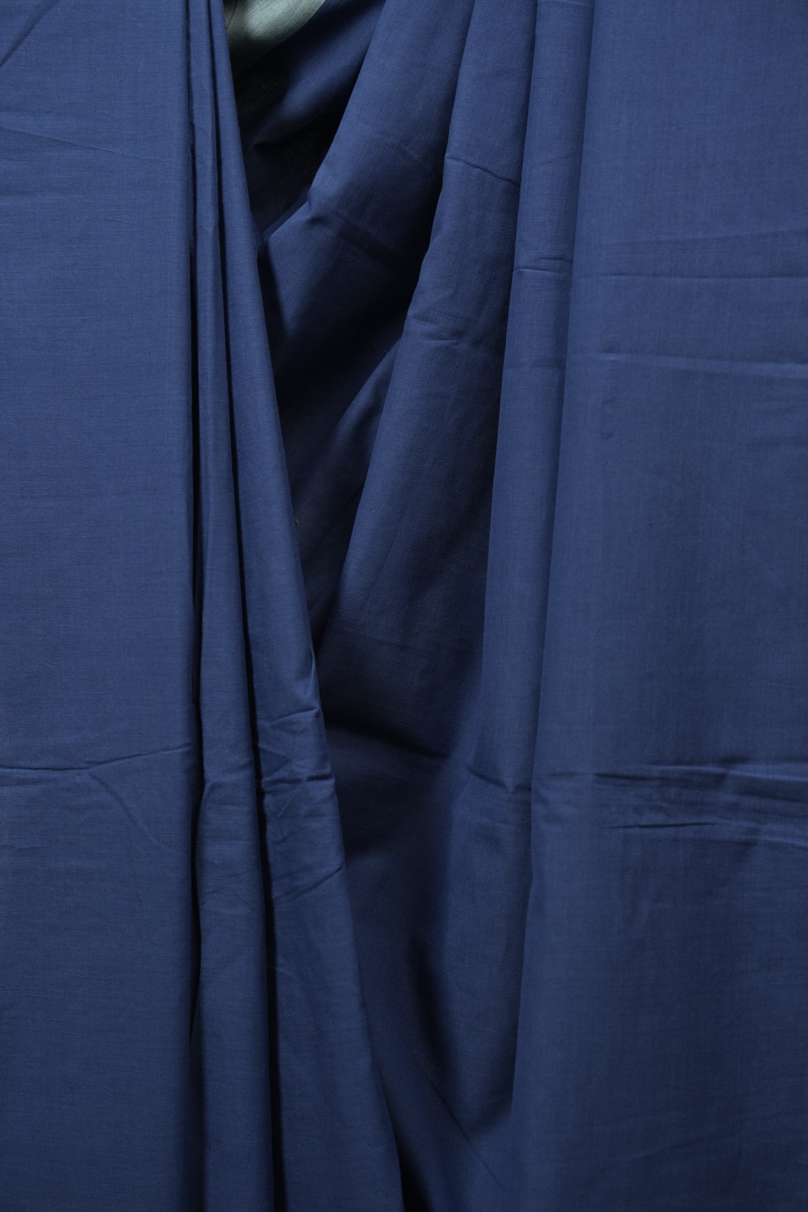 Blue Cotton IIkal Saree - SRBCIS1139