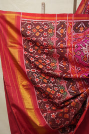 Pink Red Rajkot Patola Silk Saree - SRPRRPSS548