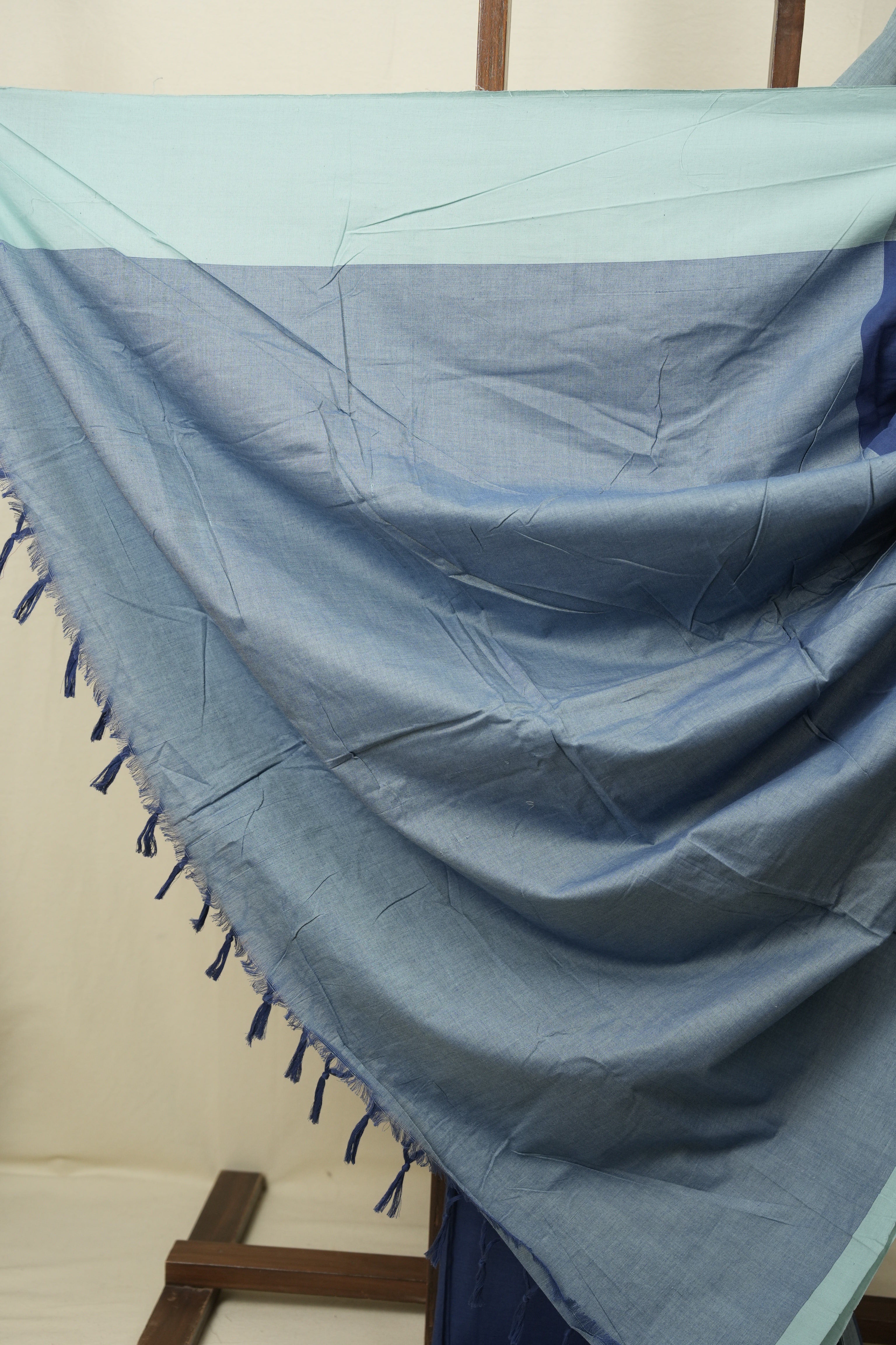 Blue Cotton IIkal Saree - SRBCIS1139