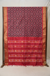 Maroon Pochampalli Silk Ikat Saree - SRMPSIS247