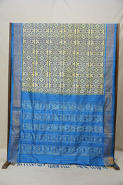 Dual Tone Blue Pochampalli Silk Ikat Saree - SRDTBPSIS269