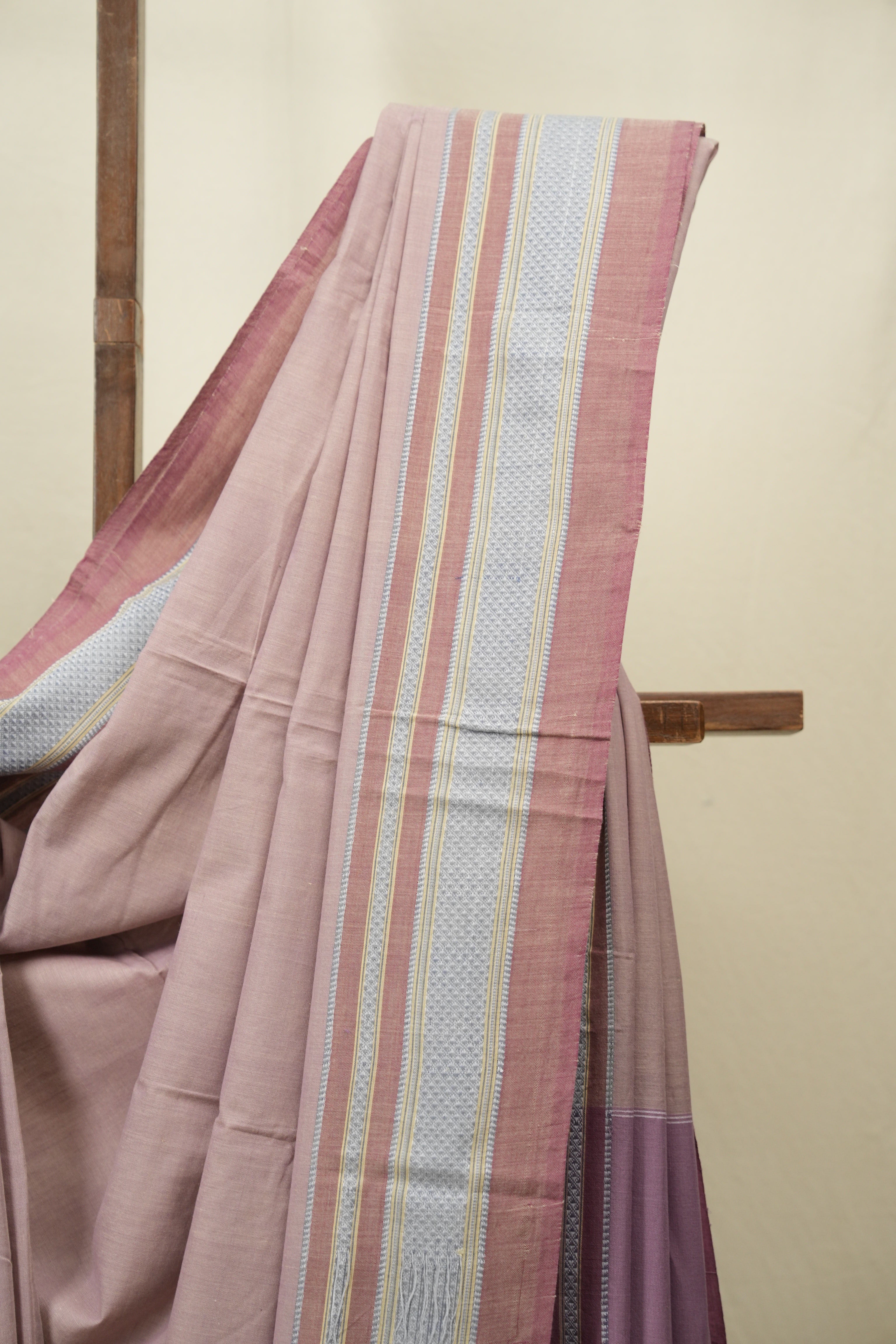 Lilac Cotton IIkal Saree - SRLCIS1107