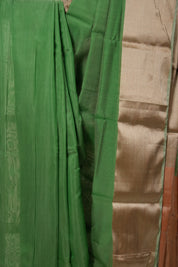 Green Chanderi Silk Saree-SRGCSS38