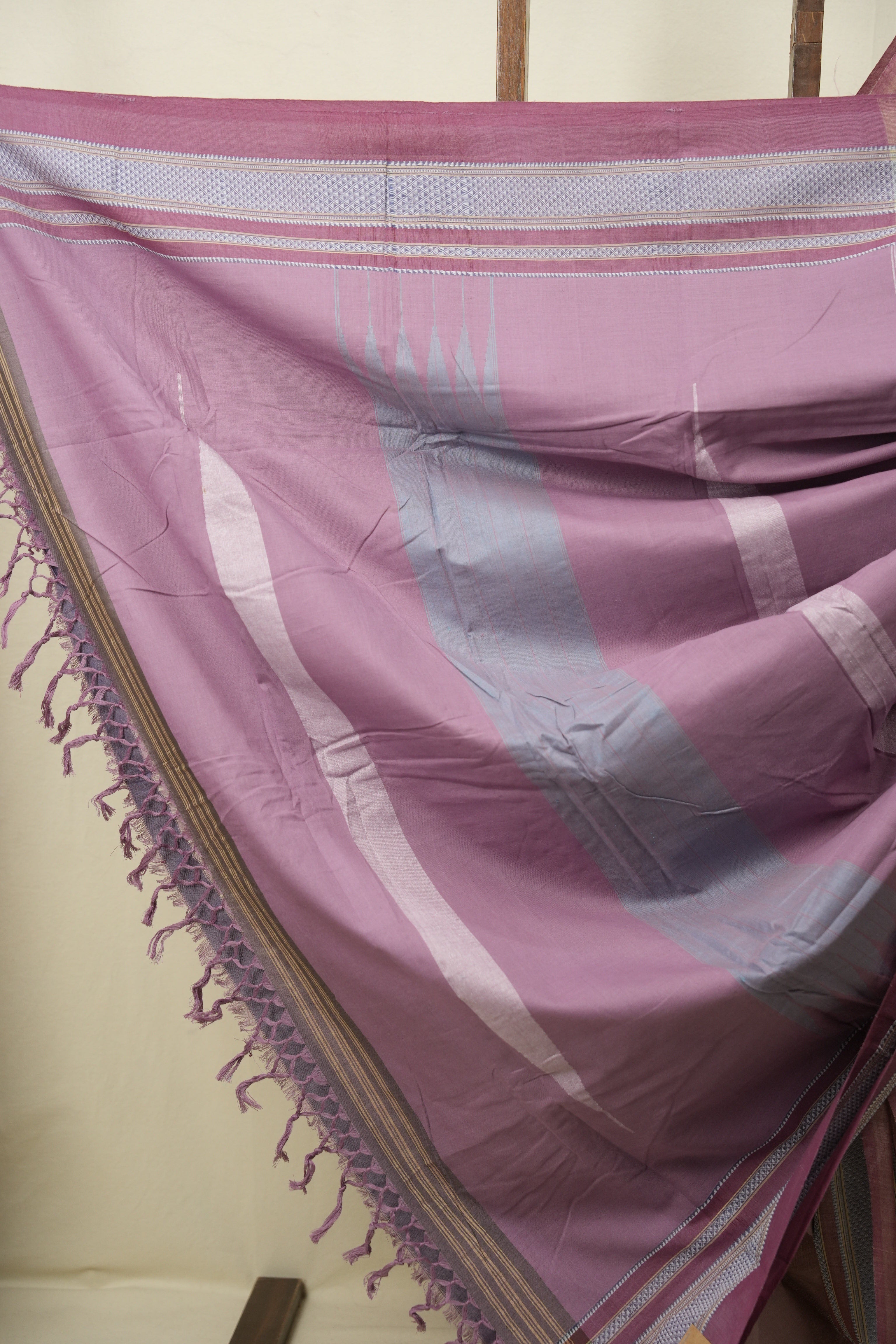 Lilac Cotton IIkal Saree - SRLCIS1107