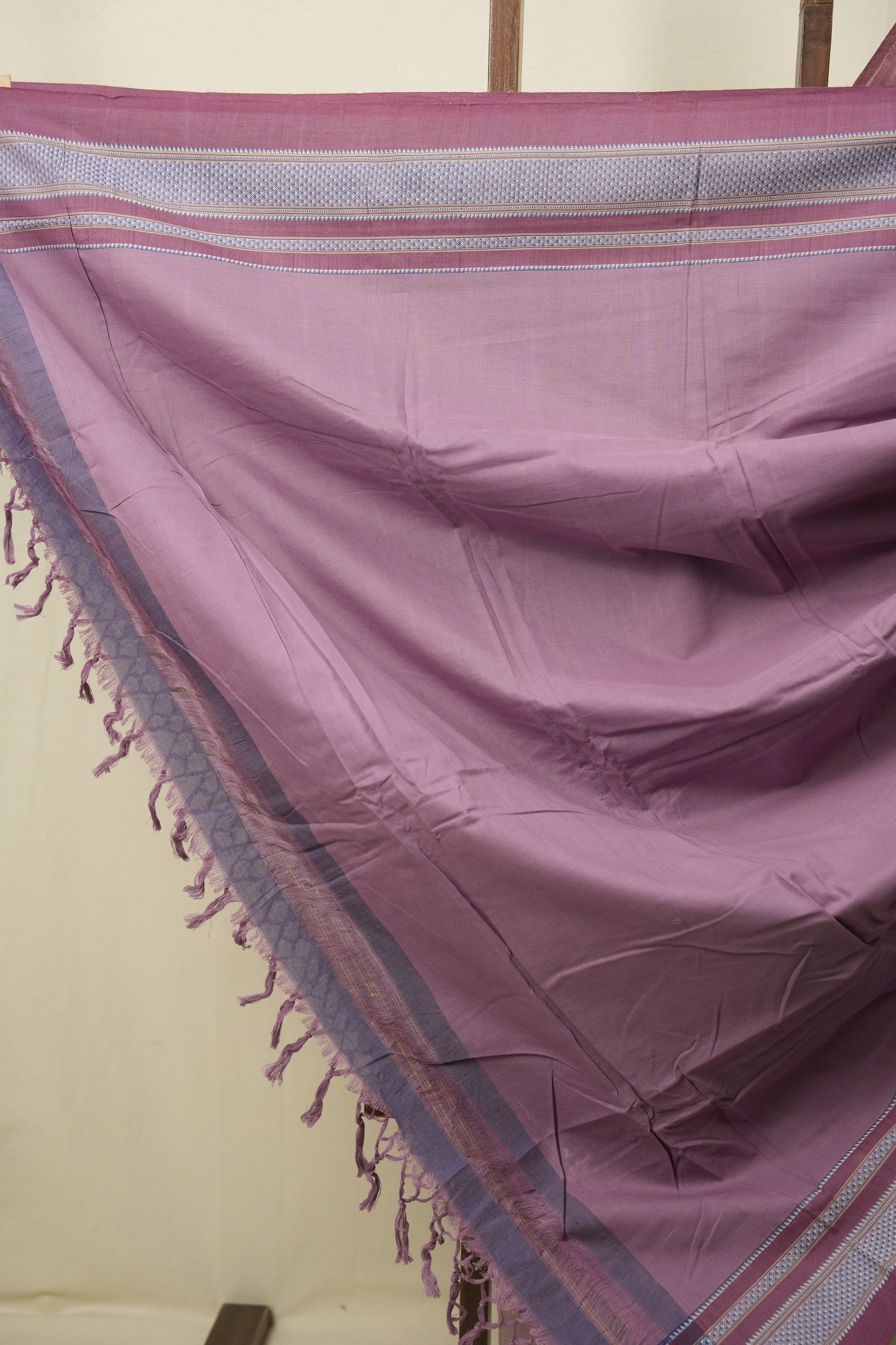 Lilac Cotton IIkal Saree - SRLCIS1107