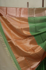 Green Chanderi Silk Saree-SRGCSS38