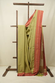 Pista  Cotton IIkal Saree - SRPCIS1106