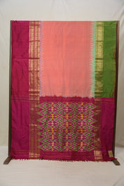 Peach Pochampalli Silk Ikat Saree - SRPPSIS286