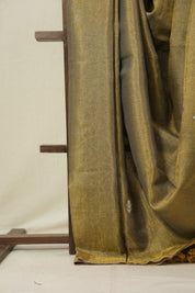 Mustard Tissue Linen Jamdani Saree - SRBTLJS157