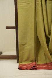 Pista  Cotton IIkal Saree - SRPCIS1106